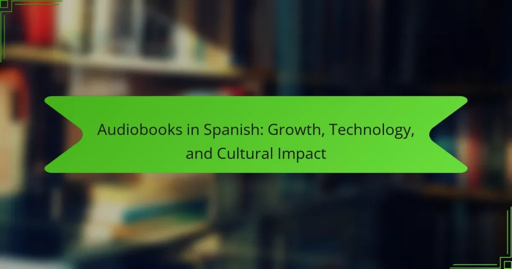 Audiobooks in Spanish: Growth, Technology, and Cultural Impact